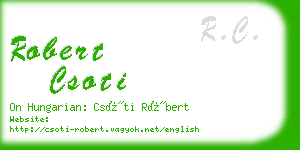 robert csoti business card